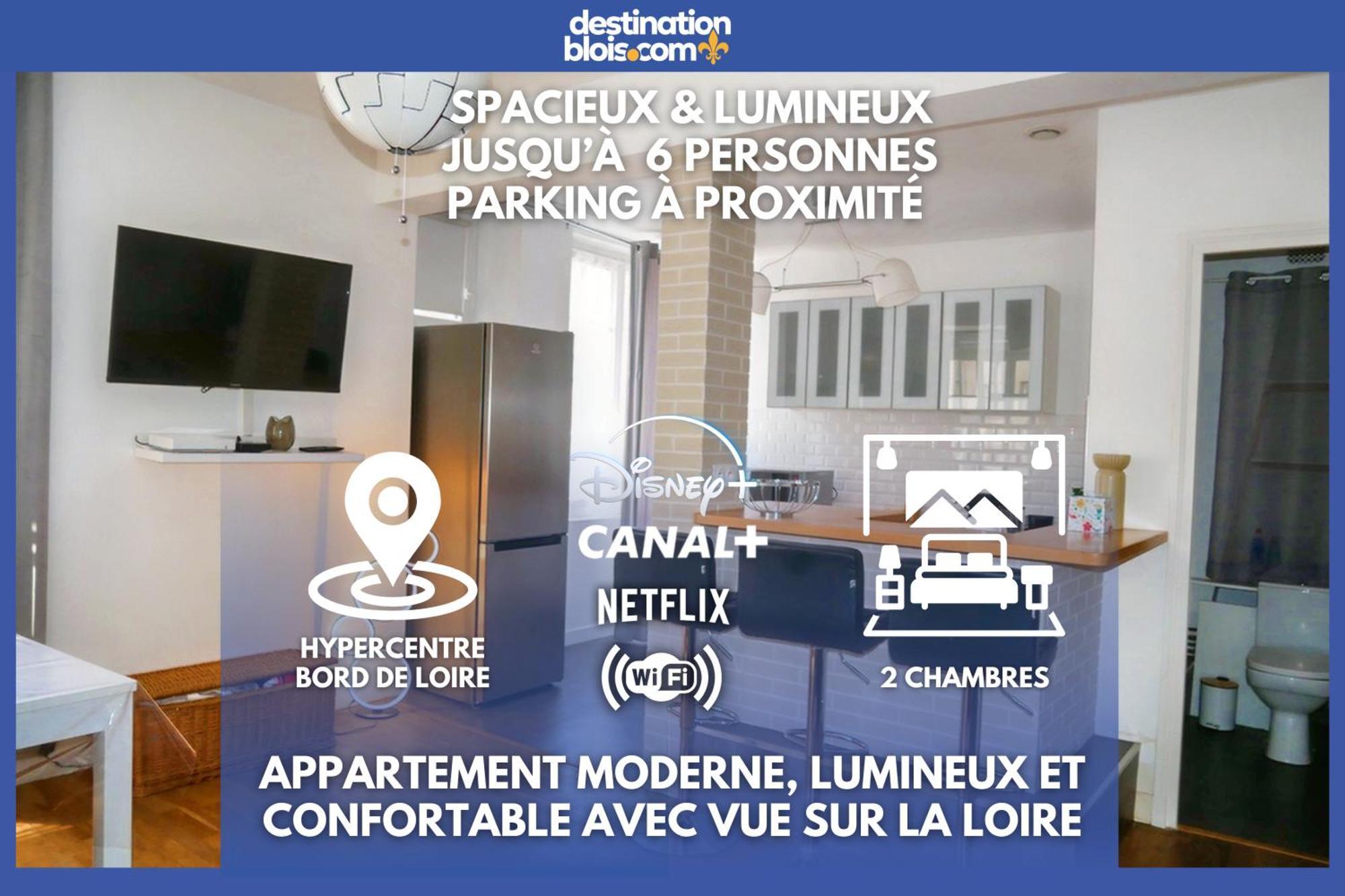 Moderne 60M2 Vue Sur La Loire Hypercentre Apartment Blois Bagian luar foto
